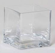 innaGLAS INNA-Glas Pot de Fleurs KUNO, Cube - carré,