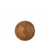 Jolipa - Balle en bois de paulownia brun D15cm - Marron