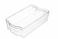 Kitchen Craft - Bac de Rangement pour Réfrigérateur, Plastique Transparent, 21 x 37,5 x 10 cm