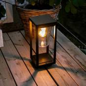 Lampadaire extérieur éclairage de jardin alu lanterne rétro cour balcon terrasse décoration lampe de table noir