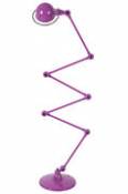 Lampadaire Loft Zigzag / 6 bras - H max 240 cm - Jieldé violet en métal