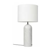 Lampe basse blanche en marbre XL Gravity - Gubi