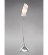 Lampe de Table Lucia 1 Ampoule chrome poli/verre dépoli