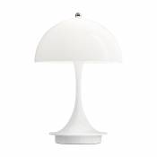 Lampe sans fil en acrylique blanc 23 cm Panthella Portable