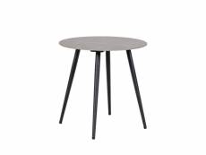Lazio - table d'appoint effet marbre ø45cm - couleur - gris