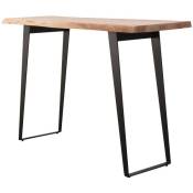 Made In Meubles - Table haute en bois d'acacia Tree - Noir