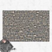 Micasia - Tapis en vinyle - Quarry Stone Wallpaper Natural Stone Wall - Paysage 2:3 Dimension HxL: 60cm x 90cm