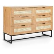 Mobilier Deco - arriane - Commode scandinave 6 tiroirs