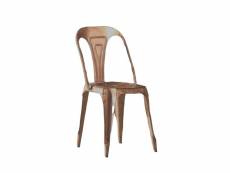 Multipl's copper - chaise métal cuivré