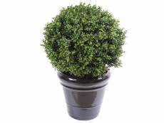 Plante artificielle haute gamme spécial extérieur / buis boule artificiel - dim : h.72 x d.50 cm