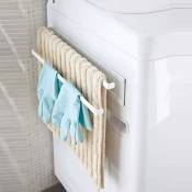 Porte - serviettes magnétique porte - serviettes de bain double porte - serviettes de bain magnétique porte - serviettes mural (blanc)
