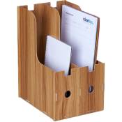 Relaxdays - Porte-documents, 2 compartiments, format