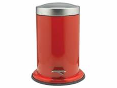 Sealskin poubelle à pédale rouge acero 3 l 361732459