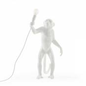 Seletti - Lampe Monkey debout Blanc - Blanc
