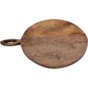 SIL - Planche à découper ronde en bois avec poignée