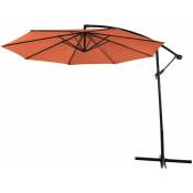 SVITA Parasol 3m protection UV Parapluie de marché 160g/m² Orange