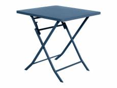 Table carrée pliante greensboro 2p bleu indigo hespéride - bleu indigo