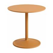 Table d'appoint aluminium orange D 48 x H 48 cm Soft