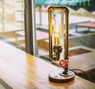 TOYM UK Creative tube d'eau lampe de bureau salon bar