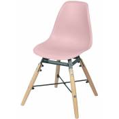 Urban Living - Chaise design scandinave enfant Judy - 30 x 36 x 56 - Rose