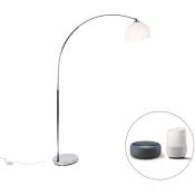 Arc-basic - led Lampe arquée - 1 lumière - h 170 cm - Chrome - Moderne, Design, Rétro - éclairage intérieur - Salon - Chrome - Qazqa