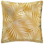 Atmosphera - Coussin velours or Tropic 40x40 cm ocre