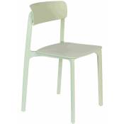 Boite A Design - Lot de 4 chaises en polypropylène Clive - Vert