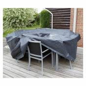 Direct Filet - Housse de protection pour table rectangle et chaises de jardin 325 x 205 cm