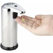 Distributeur de savon automatique, distributeur de savon réglable sans contact, capteur de mouvement infrarouge désinfectant pour les mains en acier