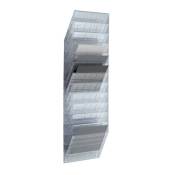 Durable - Porte-prospectus H1040xl348xP95mm nombre de compartiments 12 A4 horizontal polystyrène transparent