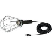 Famatel - Lampe portable 200W 400X150X130 Caoutchouc/acier noir 102453