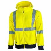 HL180YF-XL - Sweat-shirt à haute visibilité modéle melody yellow Fluo gamme hi-light Taille xl - U-power