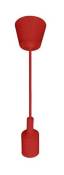 Horoz Electric - Suspension câble rouge (1m) E27 IP20 max 60W - Rouge