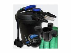 Kit de filtration à pression 6000l uvc 11w pompe fontaine ecumeur 30 helloshop26 4216185