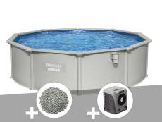 Kit piscine acier ronde Bestway Hydrium 4,60 x 1,20 cm + 10 kg de zéolite + Pompe à chaleur