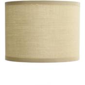 Licht-erlebnisse - Abat-jour Tissu Crème Cylindre E14 pour lampe de table - Crème - Crème
