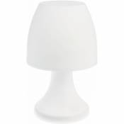 Lot 2x Lampe led - H.19,5 cm - Diam. 10 x 19,5 - Blanc