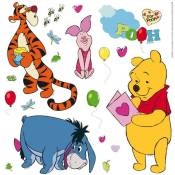 Minis Stickers Winnie L'Ourson et ses amis Disney - 30 cm x 30 cm
