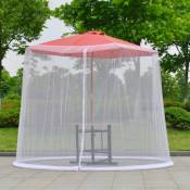 Moustiquaire pour Parapluie(300x230cm,blanc), Moustiquaire