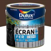 Peinture Ecran+ Fer protection antirouille Dulux Valentine brillant brun normandie 2L