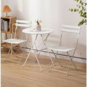 Sifree - Ensemble table et chaises de jardin et 2 chaises