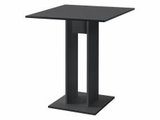 Table à manger de forme carrée table design pour salle à manger cuisine salon panneau de particules mélaminé 65 x 65 x 78 cm gris foncé mat [en.casa]