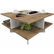 Table basse design scandinave Hamton - 60 x 60 x 31