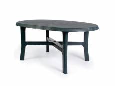 Table ovale modulable, made in italy, 165 x 110 x 72 cm, couleur verte 8052773493949