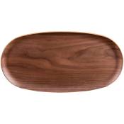 Table Passion - Plateau ovale brun 35x18 cm - Marron