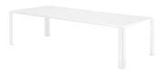 Table rectangulaire Big Irony Outdoor / L 200 cm - Zeus blanc en métal