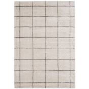 Tapis contemporain écru - Square - Couleur - Ecru, Dimensions - 200x290 cm