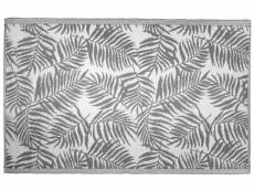 Tapis d'extérieur en polypropylène 120 x 180 cm exotique - gris