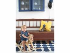 Tapis pour couloir anna bleu 70 x 200 cm tapis de salon moderne design par brita sweden