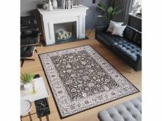 Tapiso laila tapis de salon classique noir beige gris floral fin 180x260 15771/10755 1,80-2,60 LAILA DE LUXE